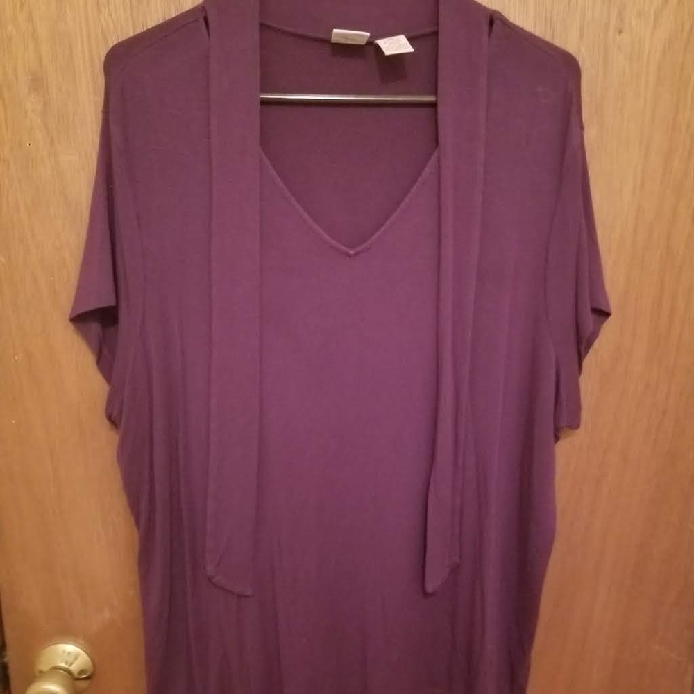 Merona short sleeve shirt with neck tie